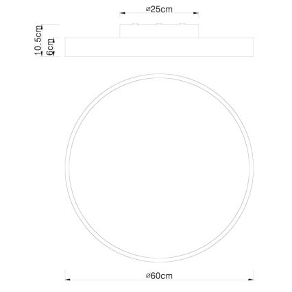 Globo 41744-48S - LED Hämardatav laevalgusti WISS LED/48W/230V + Pult