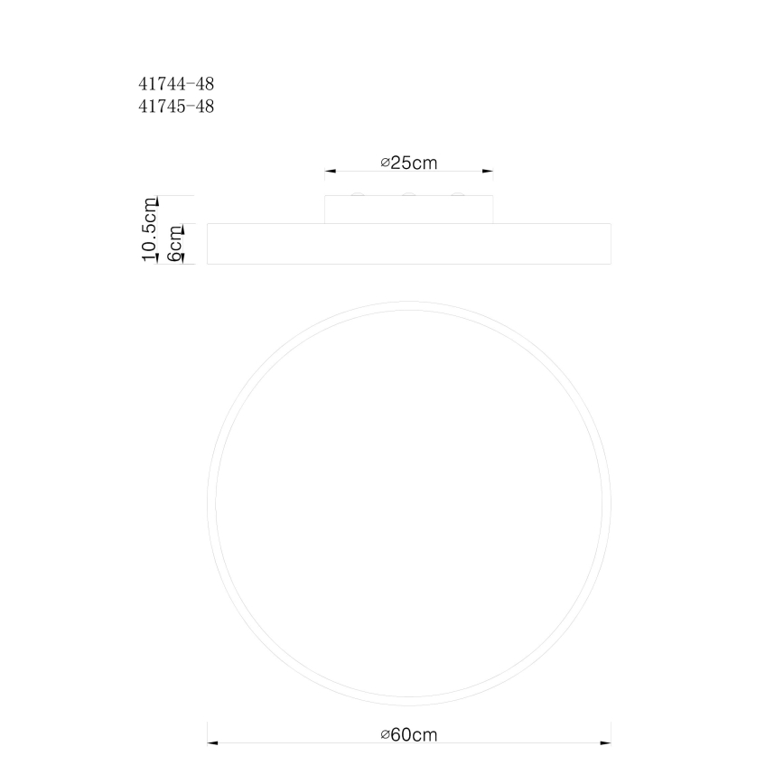 Globo - LED Hämardatav laevalgusti LED/48W/230V + kaugjuhtimispult