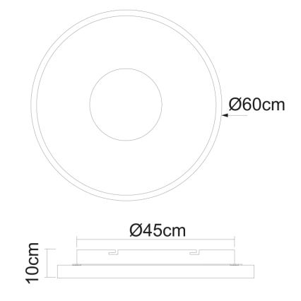 Globo - LED Hämardatav laevalgusti LED/42W/230V 2700-6000K + kaugjuhtimispult