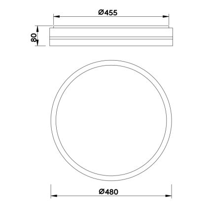 Globo - LED Hämardatav laevalgusti LED/40W/230V + kaugjuhtimispult