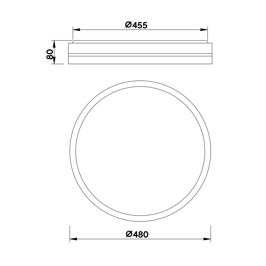 Globo - LED Hämardatav laevalgusti LED/40W/230V + kaugjuhtimispult