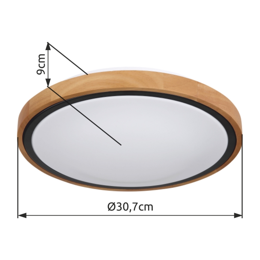 Globo - LED Laevalgusti LED/12W/230V 307 mm 3000/4500/6000K