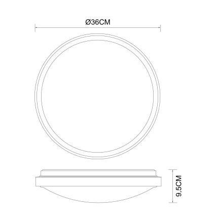 Globo - LED Laevalgusti LED/18W/230V 3000/4000/6000K