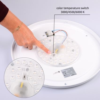 Globo - LED Laevalgusti LED/24W/230V 437mm 3000/4500/6000K