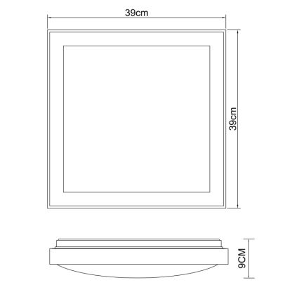 Globo - LED Laevalgusti LED/24W/230V 3000/4500/6000K