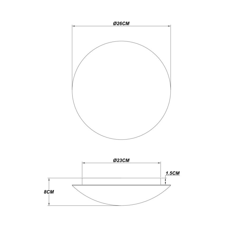 Globo - LED-laelamp LED/16W/230V 3000K Ø 26 cm