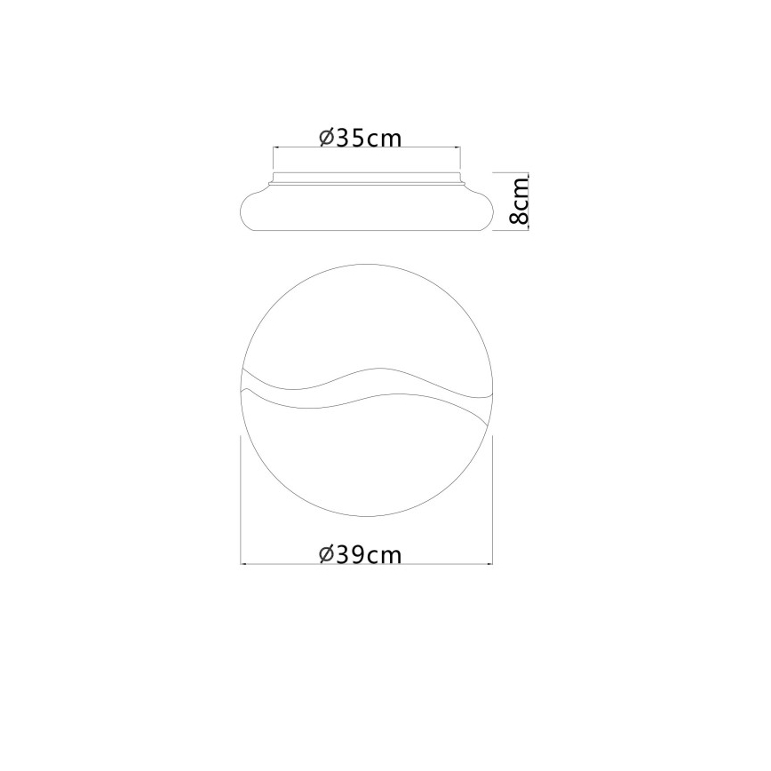 Globo - LED Laevalgusti LED/24W/230V 3000/4200/6000K d. 39 cm