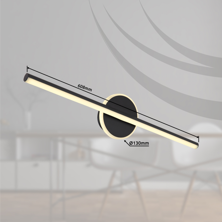 Globo - LED Peeglivalgusti vannituppa LED/10W/230V 60,8 cm IP44 must