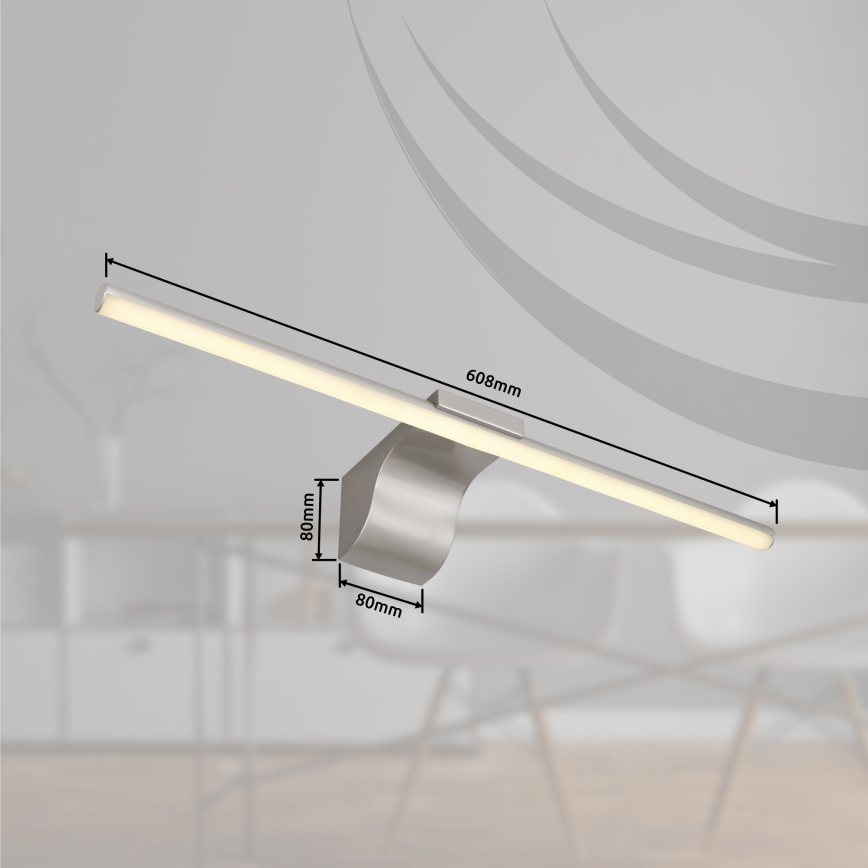 Globo - LED Peeglivalgustus vannituppa LED/10W/230V 60,8 cm IP44 läikiv kroom