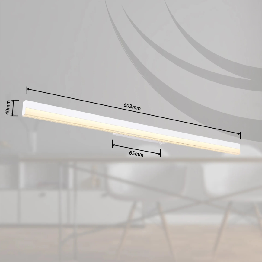 Globo - LED Seinavalgusti LED/18W/230V 3000/6000K 80 cm valge