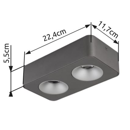 Globo - LED Laevalgusti LED/11W/230V 11,7x22,4 cm