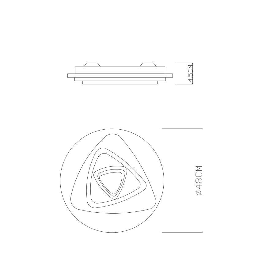 Globo - LED Hämardatav laevalgusti LED/46W/230V 3000-6000K + kaugjuhtimispult