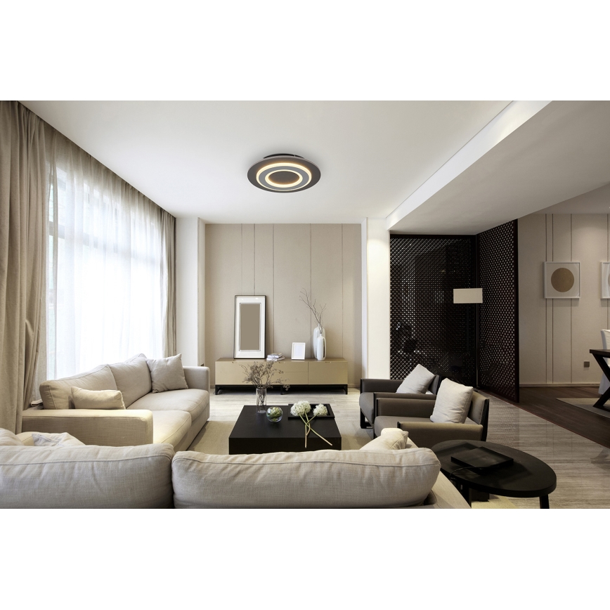 Globo - LED Laevalgusti LED/24W/230V 3000K d. 32 cm antratsiit