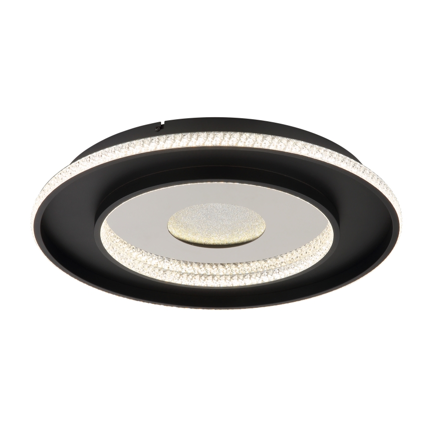 Globo - LED Hämardatav laevalgusti LED/30W/230V 2700-6500K d. 52,5 cm must + kaugjuhtimispult