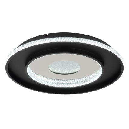 Globo - LED Hämardatav laevalgusti LED/30W/230V 2700-6500K d. 52,5 cm must + kaugjuhtimispult