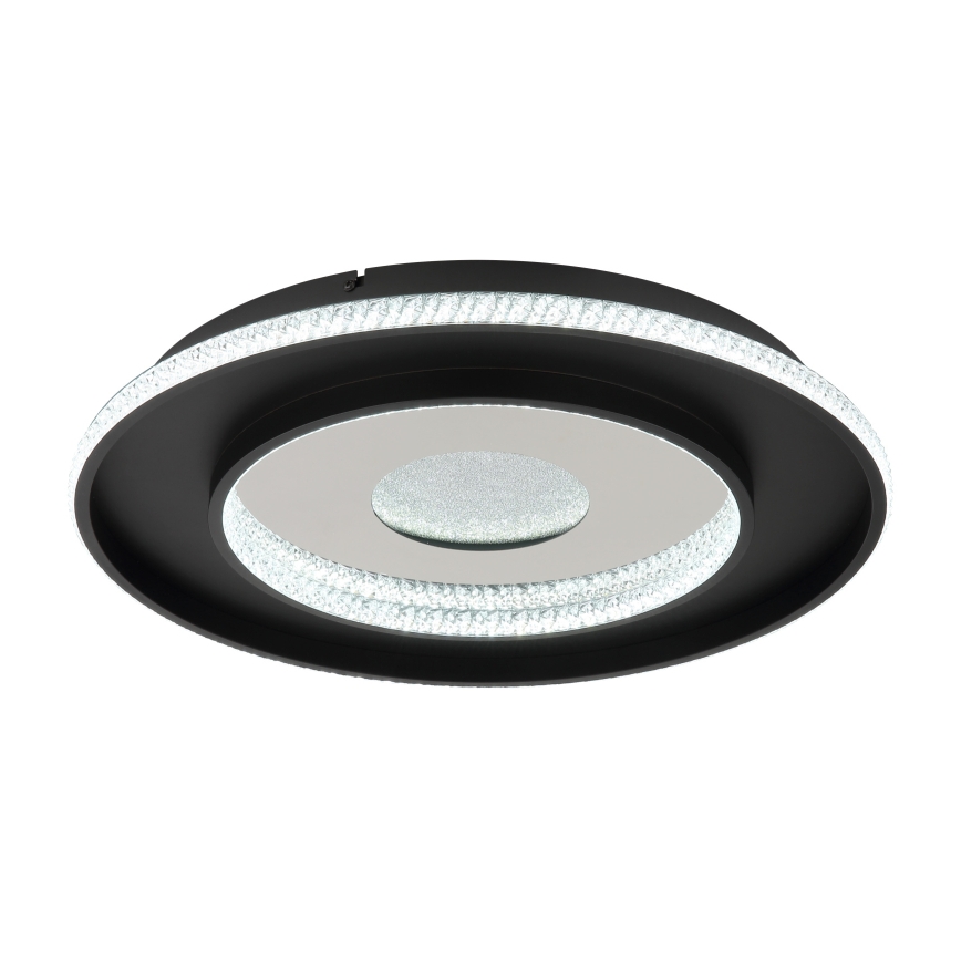 Globo - LED Hämardatav laevalgusti LED/30W/230V 2700-6500K d. 52,5 cm must + kaugjuhtimispult