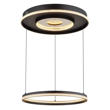 Globo - LED Hämardatav lühter LED/54W/230V 2700-6500K d. 60 cm must + kaugjuhtimispult