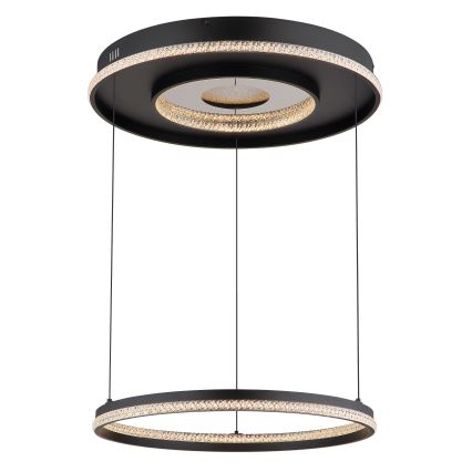 Globo - LED Hämardatav lühter LED/54W/230V 2700-6500K d. 60 cm must + kaugjuhtimispult