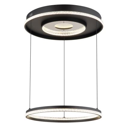 Globo - LED Hämardatav lühter LED/54W/230V 2700-6500K d. 60 cm must + kaugjuhtimispult