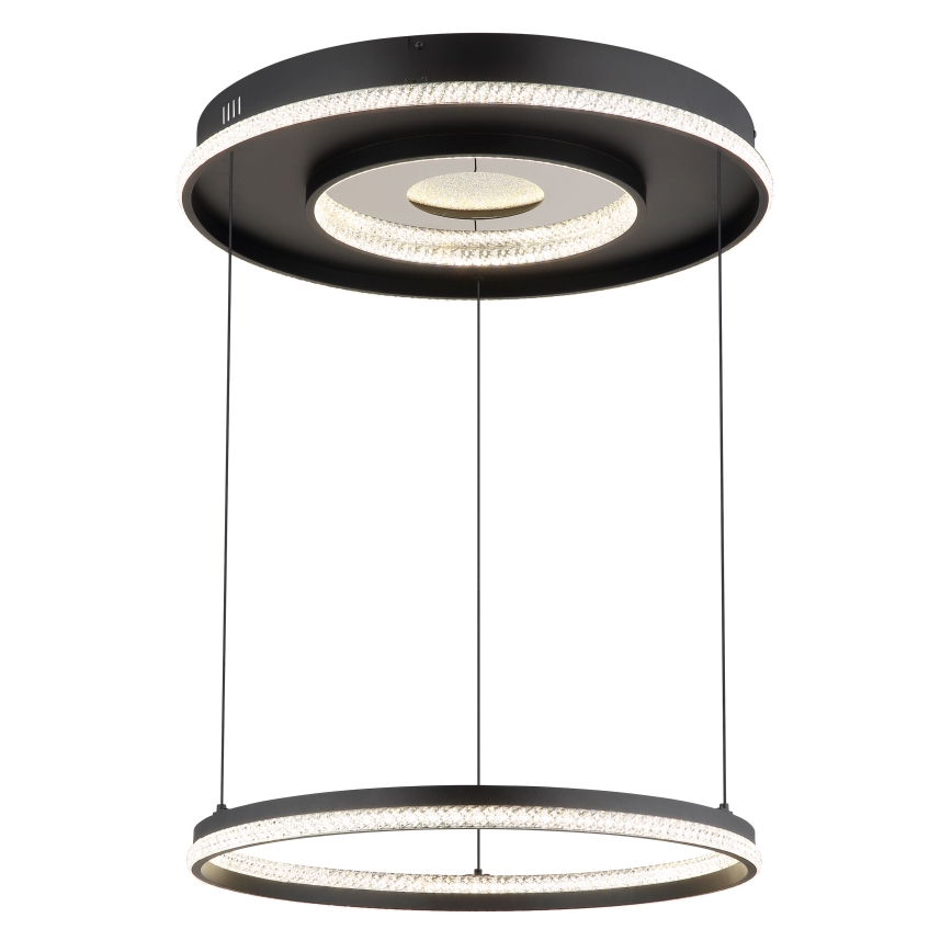 Globo - LED Hämardatav lühter LED/54W/230V 2700-6500K d. 60 cm must + kaugjuhtimispult