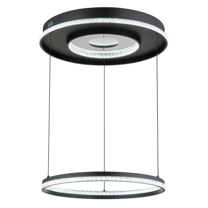 Globo - LED Hämardatav lühter LED/54W/230V 2700-6500K d. 60 cm must + kaugjuhtimispult