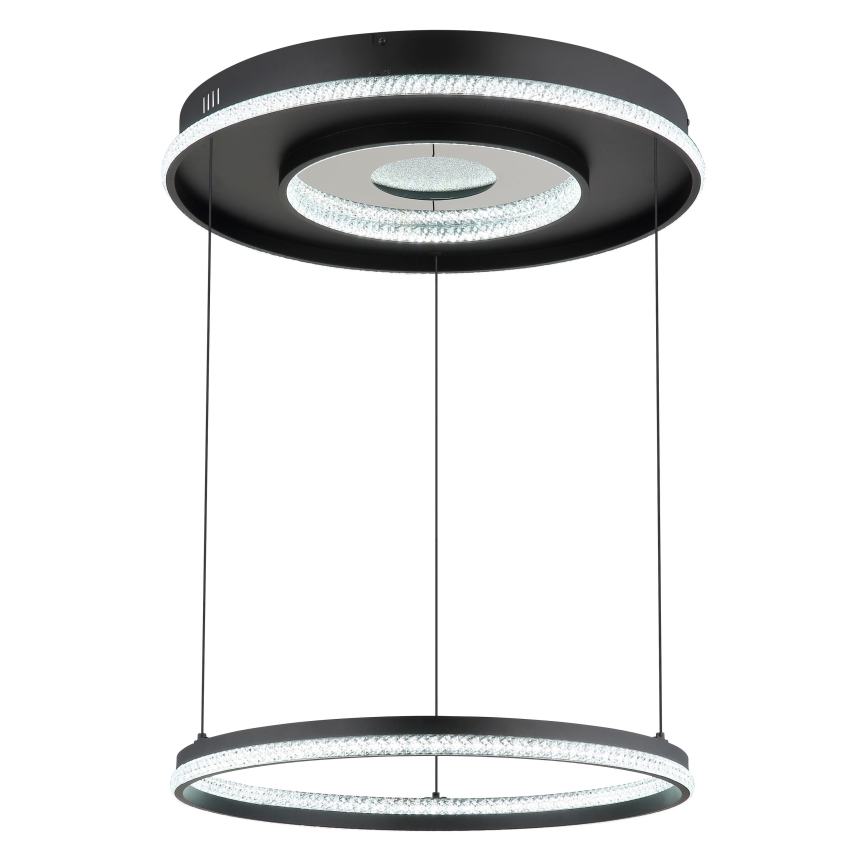 Globo - LED Hämardatav lühter LED/54W/230V 2700-6500K d. 60 cm must + kaugjuhtimispult