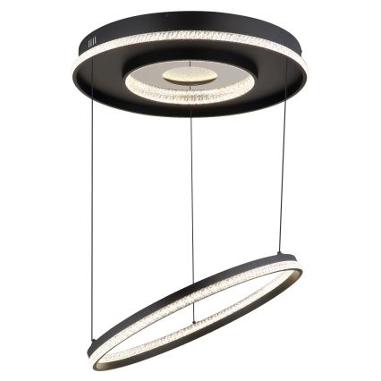 Globo - LED Hämardatav lühter LED/54W/230V 2700-6500K d. 60 cm must + kaugjuhtimispult