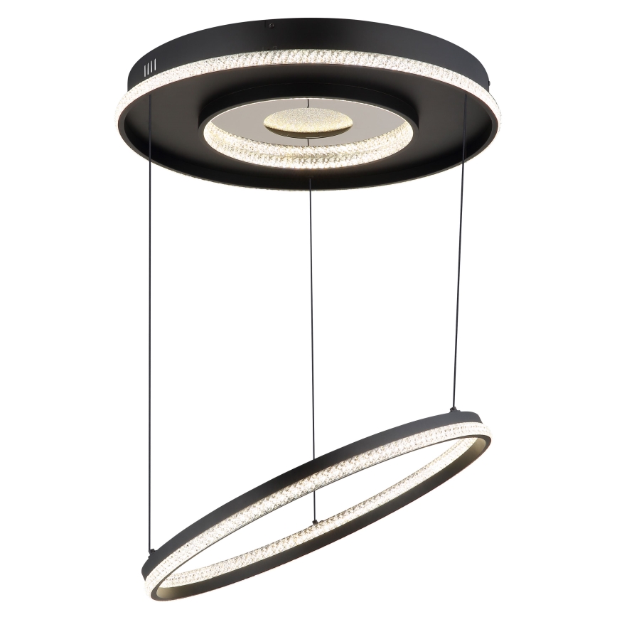 Globo - LED Hämardatav lühter LED/54W/230V 2700-6500K d. 60 cm must + kaugjuhtimispult