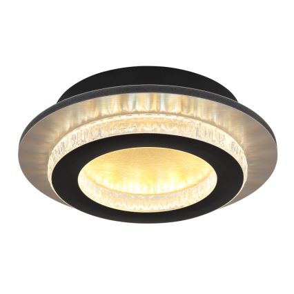 Globo - LED-laelamp LED/12W/230V 3000/4000/6500K, läbimõõt 20 cm, must