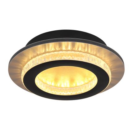 Globo - LED-laelamp LED/12W/230V 3000/4000/6500K, läbimõõt 20 cm, must