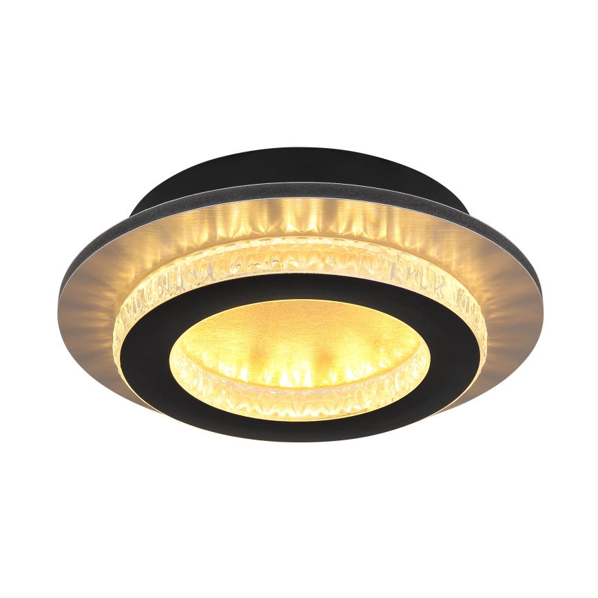 Globo - LED-laelamp LED/12W/230V 3000/4000/6500K, läbimõõt 20 cm, must