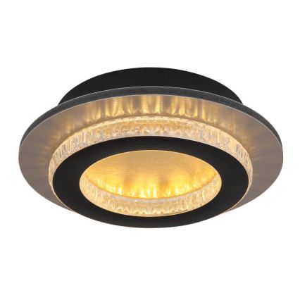 Globo - LED-laelamp LED/12W/230V 3000/4000/6500K, läbimõõt 20 cm, must