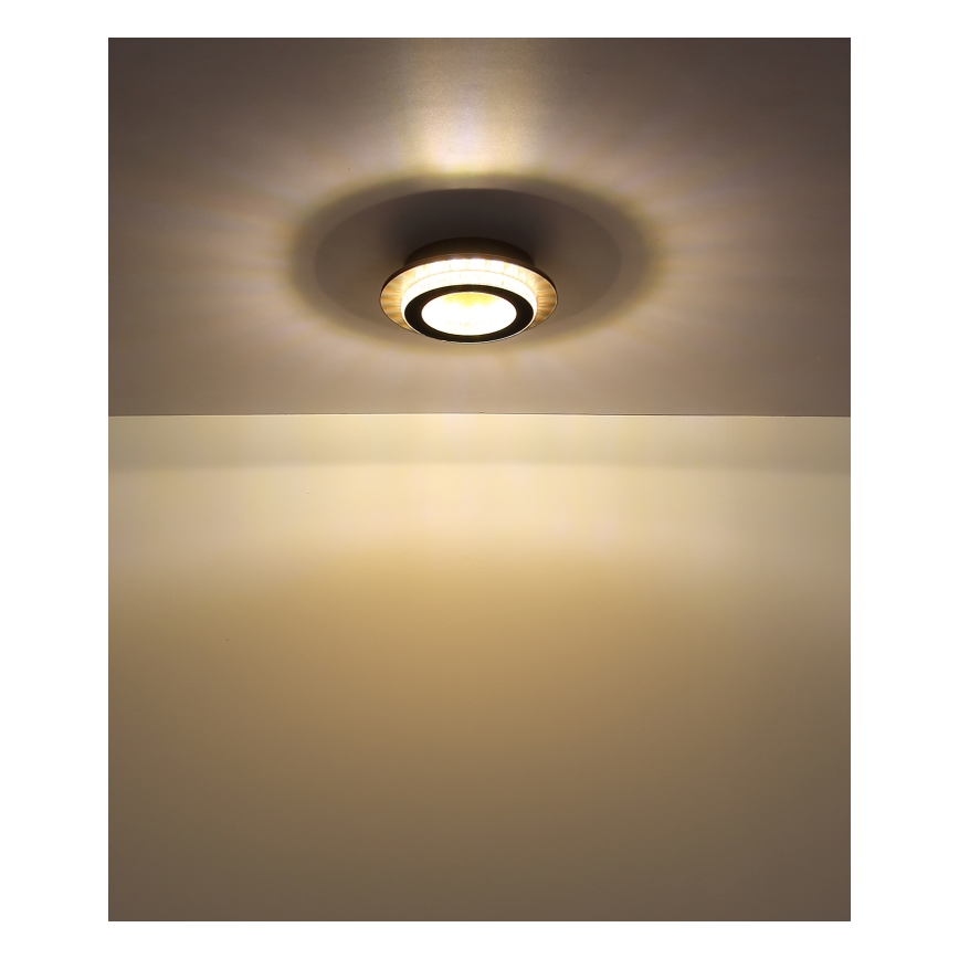 Globo - LED-laelamp LED/12W/230V 3000/4000/6500K, läbimõõt 20 cm, must