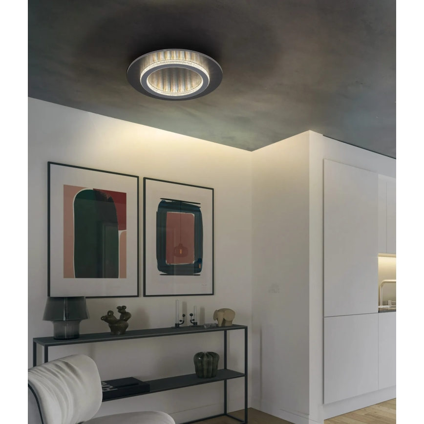 Globo - LED-laelamp LED/24W/230V 3000/4000/6500K läbimõõt 35 cm antratsiit
