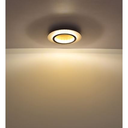 Globo - LED laevalgusti LED/24W/230V 3000/4000/6500K läb. 35 cm must