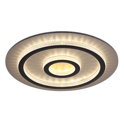 Globo - LED-hämardatav laelamp LED/40W/230V 3000-6500K läb. 45 cm must + kaugjuhtimispult