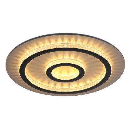 Globo - LED-hämardatav laelamp LED/40W/230V 3000-6500K läb. 45 cm must + kaugjuhtimispult