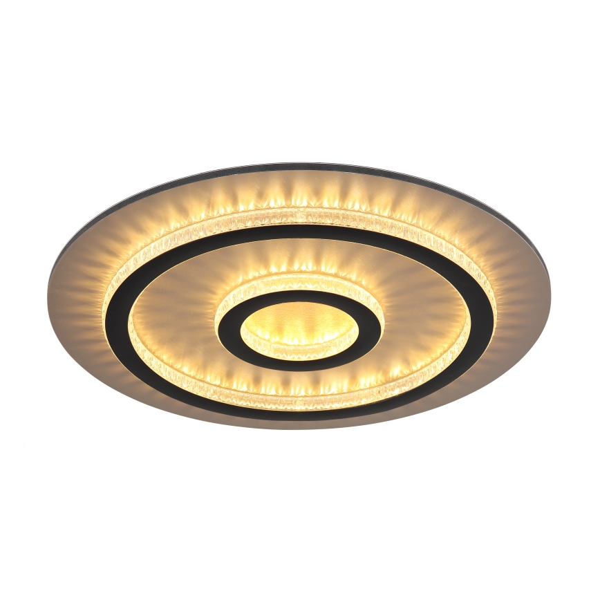 Globo - LED-hämardatav laelamp LED/40W/230V 3000-6500K läb. 45 cm must + kaugjuhtimispult