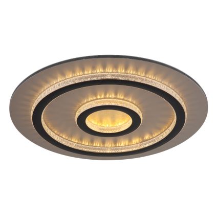 Globo - LED-hämardatav laelamp LED/40W/230V 3000-6500K läb. 45 cm must + kaugjuhtimispult