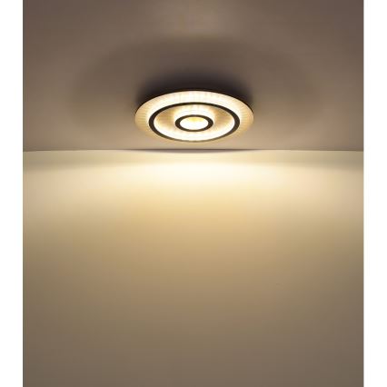Globo - LED-hämardatav laelamp LED/40W/230V 3000-6500K läb. 45 cm must + kaugjuhtimispult