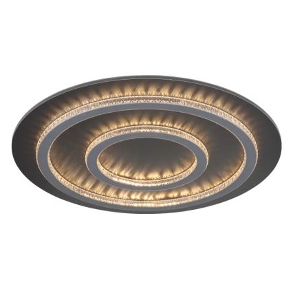 Globo - LED-hämardatav laelamp LED/60W/230V 3000-6500K läbimõõt 55 cm antratsiit + kaugjuhtimispult