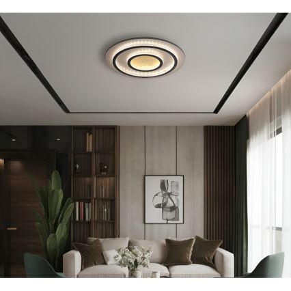 Globo - hämardatav LED-laelamp LED/60W/230V 3000-6500K läbimõõt 55 cm must + kaugjuhtimispult
