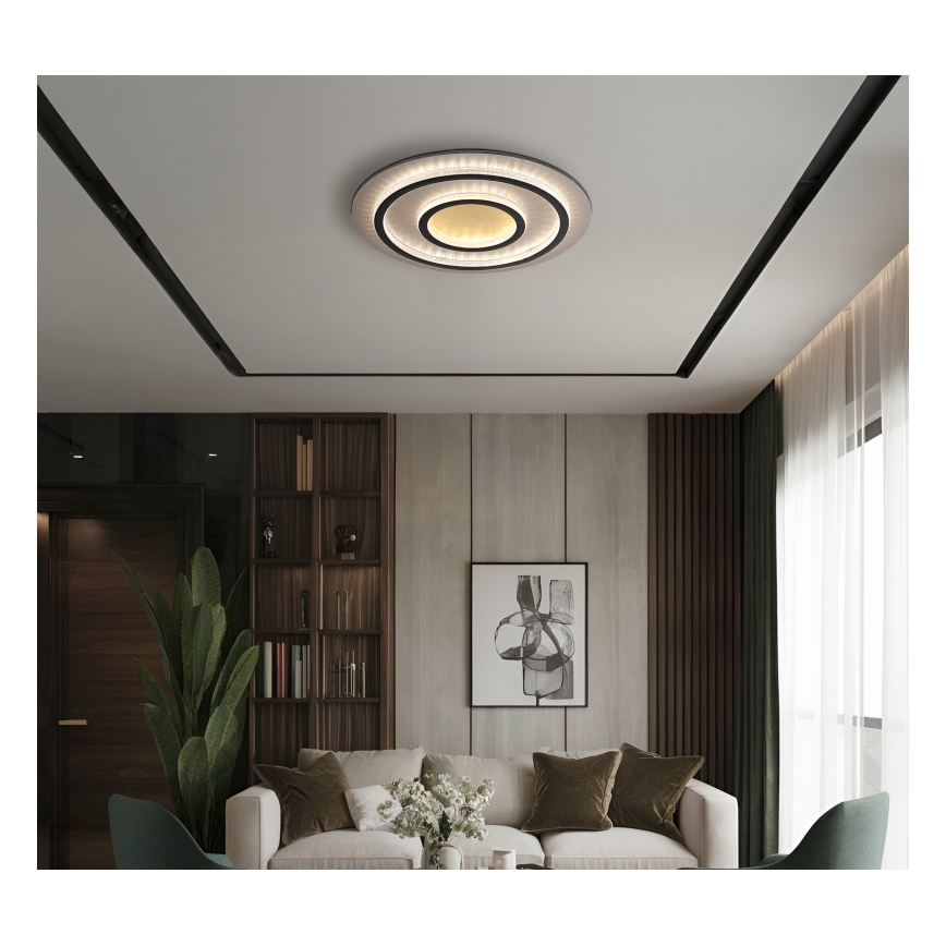 Globo - hämardatav LED-laelamp LED/60W/230V 3000-6500K läbimõõt 55 cm must + kaugjuhtimispult