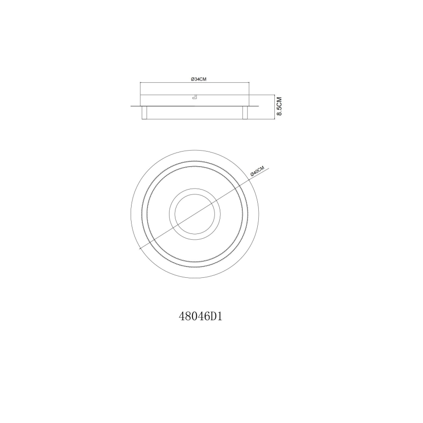 Globo - LED laevalgusti LED/24W/230V 3000K läbimõõt 40 cm