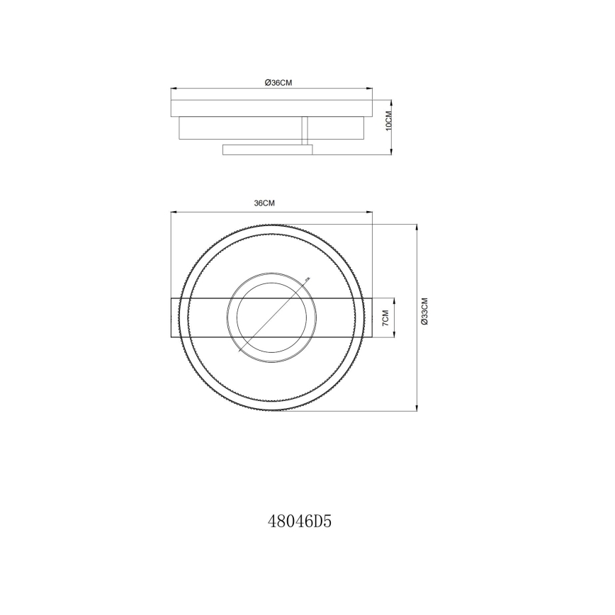 Globo - LED laelamp LED/18W/230V 3000K 33x36 cm