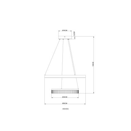 Globo - kaabliga riputatav LED-lühter LED/30W/230V 3000K