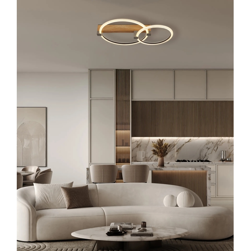 Globo - LED laelamp LED/24W/230V 3000K 58x38 cm beež
