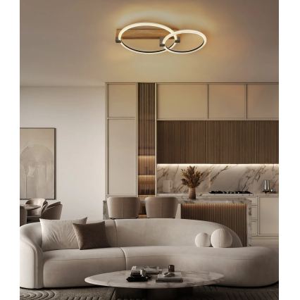 Globo - LED laelamp LED/24W/230V 3000K 58x38 cm beež