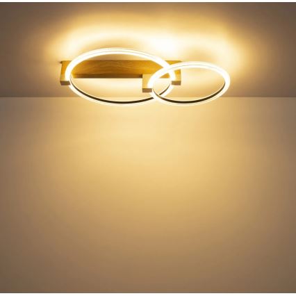 Globo - LED laelamp LED/24W/230V 3000K 58x38 cm beež