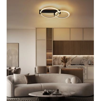 Globo - LED laelamp LED/24W/230V 3000K 58x38 cm must